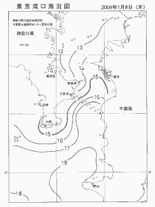 東京湾口海況図(2004/01/08)