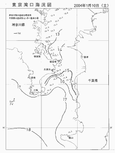 東京湾口海況図(2004/01/10)