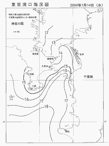 東京湾口海況図(2004/01/14)