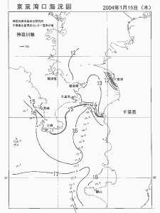 東京湾口海況図(2004/01/15)