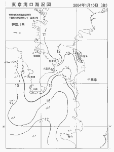 東京湾口海況図(2004/01/16)