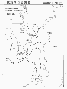 東京湾口海況図(2004/01/17)