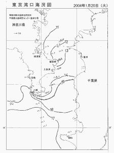 東京湾口海況図(2004/01/20)