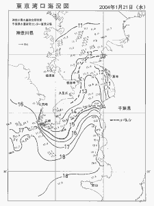 東京湾口海況図(2004/01/21)