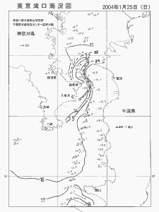 東京湾口海況図(2004/01/25)