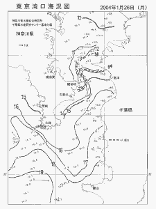 東京湾口海況図(2004/01/26)