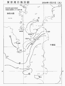 東京湾口海況図(2004/01/27)