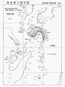 東京湾口海況図(2004/01/28)