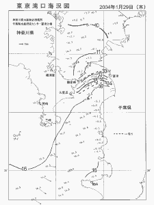 東京湾口海況図(2004/01/29)
