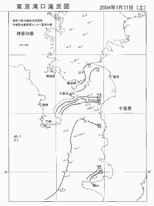 東京湾口海況図(2004/01/31)