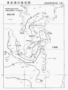 東京湾口海況図(2004/02/04)