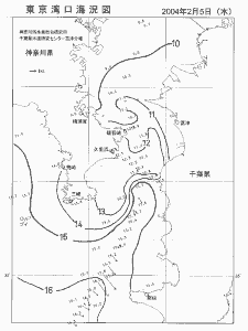 東京湾口海況図(2004/02/05)