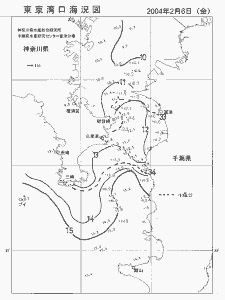 東京湾口海況図(2004/02/06)