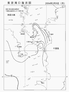 東京湾口海況図(2004/02/09)