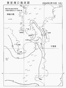 東京湾口海況図(2004/02/10)