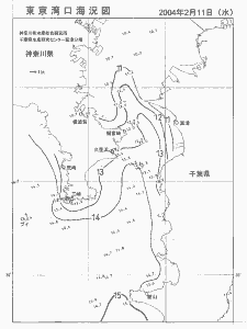 東京湾口海況図(2004/02/11)