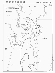 東京湾口海況図(2004/02/12)