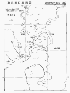 東京湾口海況図(2004/02/13)
