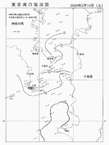 東京湾口海況図(2004/02/14)