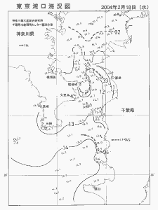 東京湾口海況図(2004/02/18)