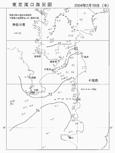 東京湾口海況図(2004/02/19)