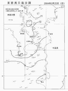 東京湾口海況図(2004/02/22)