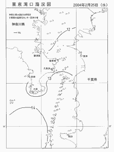 東京湾口海況図(2004/02/25)