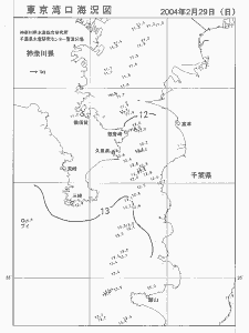 東京湾口海況図(2004/02/29)
