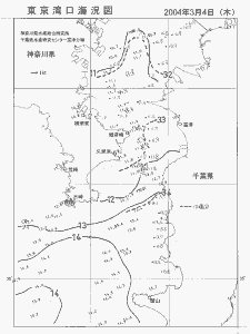 東京湾口海況図(2004/03/04)