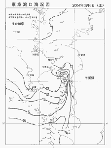 東京湾口海況図(2004/03/06)