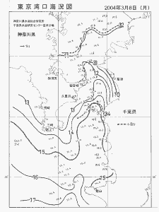 東京湾口海況図(2004/03/08)