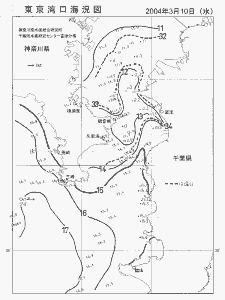 東京湾口海況図(2004/03/10)