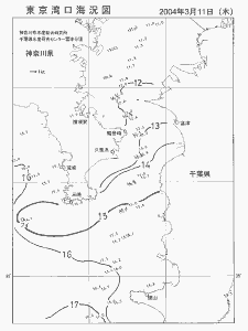 東京湾口海況図(2004/03/11)