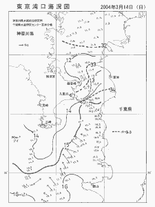 東京湾口海況図(2004/03/14)