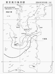 東京湾口海況図(2004/03/16)