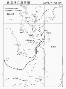 東京湾口海況図(2004/03/17)
