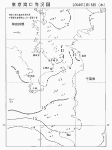 東京湾口海況図(2004/03/18)