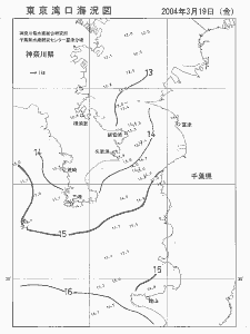 東京湾口海況図(2004/03/19)