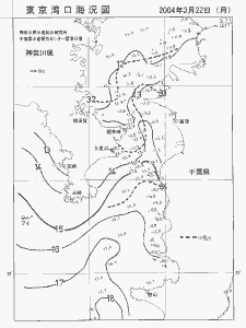 東京湾口海況図(2004/03/22)