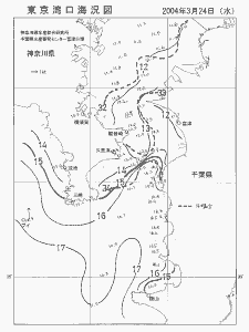 東京湾口海況図(2004/03/24)
