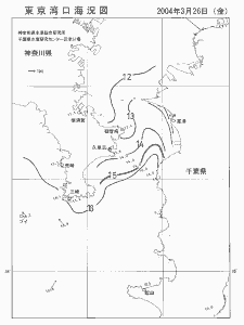 東京湾口海況図(2004/03/26)