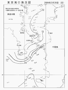東京湾口海況図(2004/03/28)