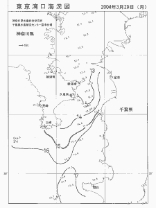 東京湾口海況図(2004/03/29)