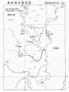 東京湾口海況図(2004/03/31)