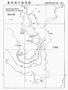 東京湾口海況図(2004/04/01)