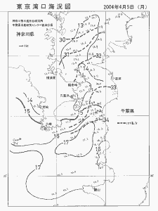 東京湾口海況図(2004/04/05)