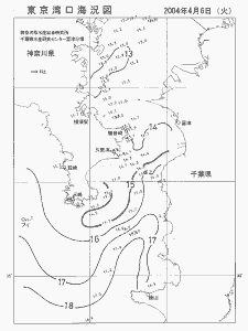 東京湾口海況図(2004/04/06)