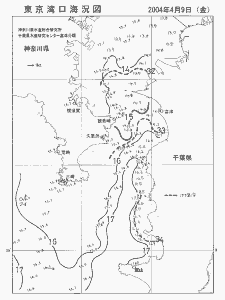 東京湾口海況図(2004/04/09)