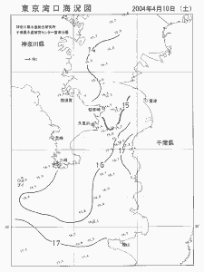 東京湾口海況図(2004/04/10)
