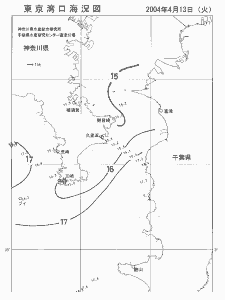 東京湾口海況図(2004/04/13)
